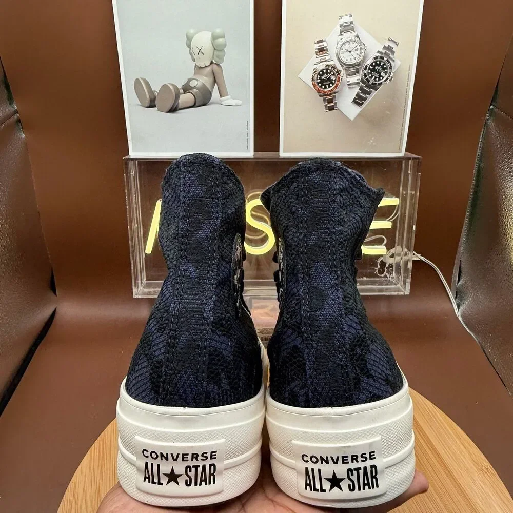 Converse CTAS Hi Platform Womens Shoes Embroidered Floral Size 9.5